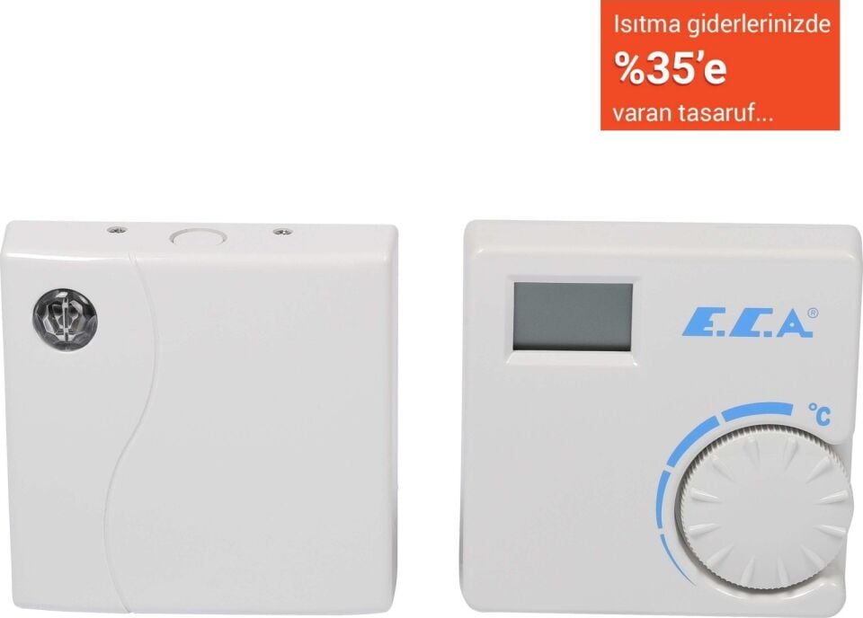 E.C.A Ert-176 Rf Dijital Ekranlı Kablosuz Oda Termostatı