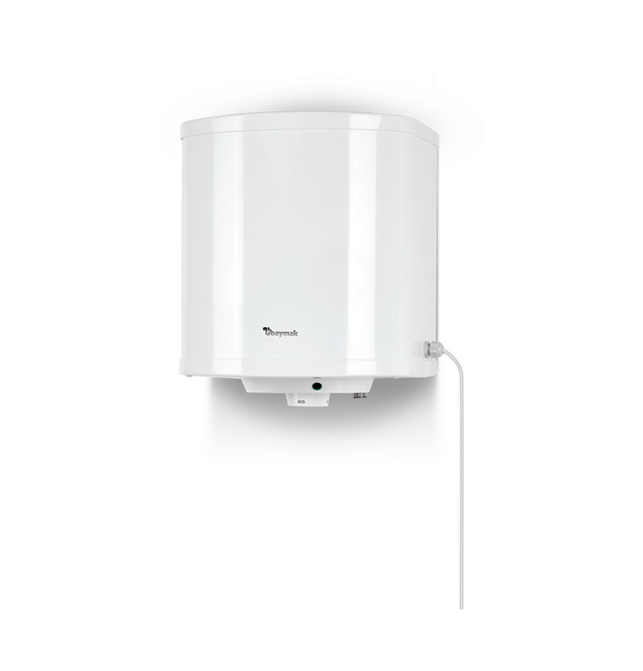 Baymak Aqua Tezgah Üstü Termosifon 30 Litre Kapasite 1500 W Enerji Sınıfı ile Beyaz