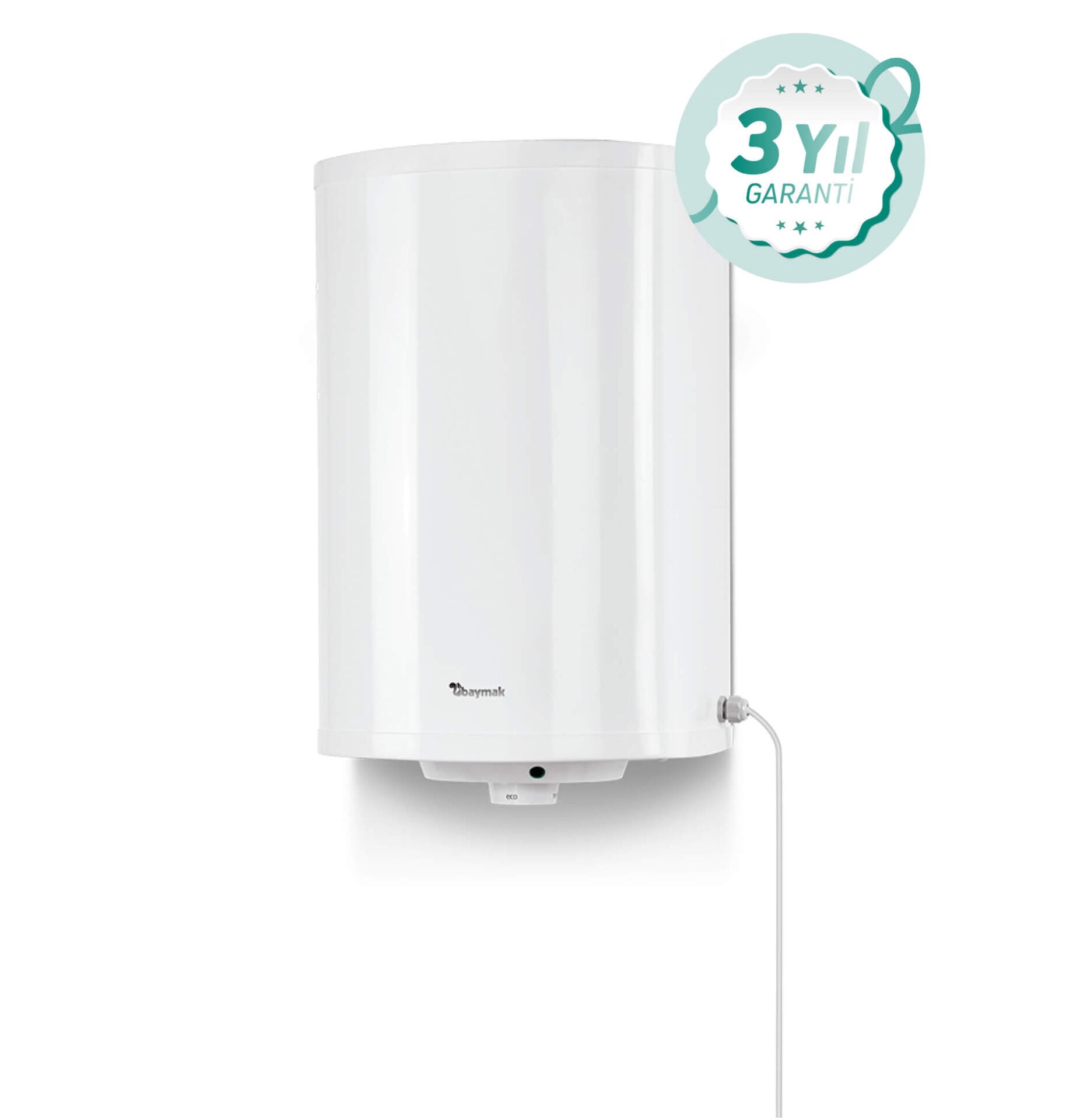 Baymak Aqua Tezgahaltı Termosifon 15 Litre Kapasite 1500 W Enerji Sınıfı Beyaz