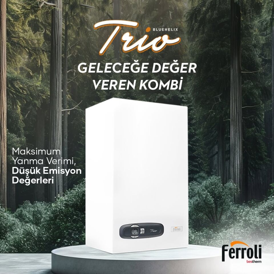 Ferroli Bluehelix Trio 24 kW Yoğuşmalı Kombi