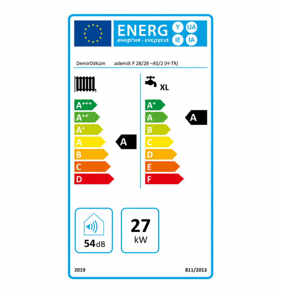 Demirdöküm ademiX 28 kW Tam Yoğuşmalı Kombi