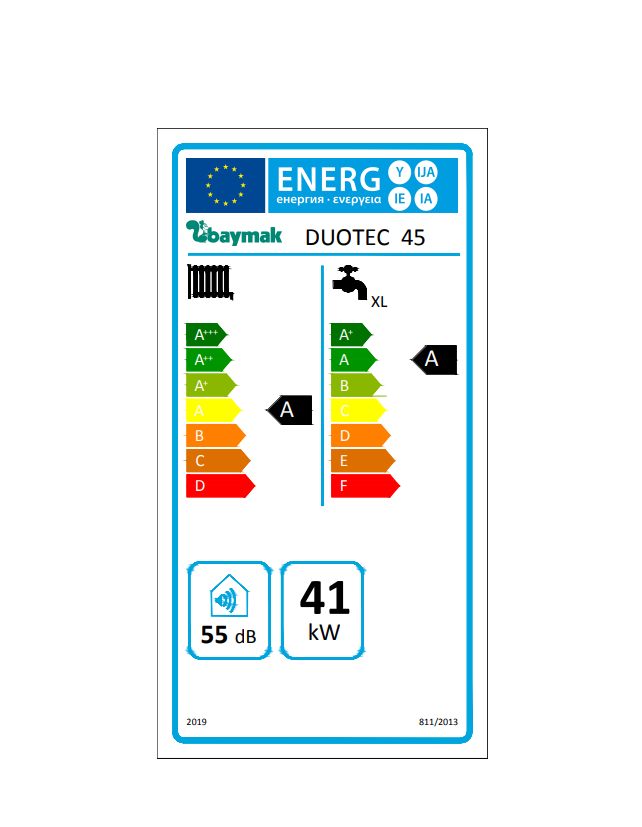 Baymak Duotec 45 kW Tam Yoğuşmalı Kombi