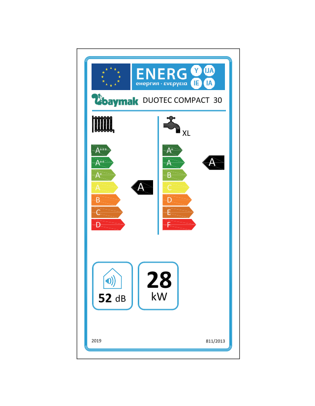 Baymak Duotec Compact 30 kW Tam Yoğuşmalı Kombi
